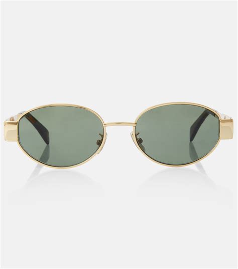 Triomphe Metal 01 oval sunglasses in multicoloured .